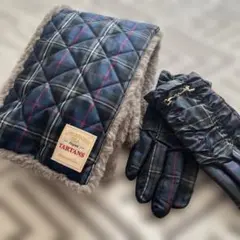 【アフタヌーンティー】マフラー・手袋セット