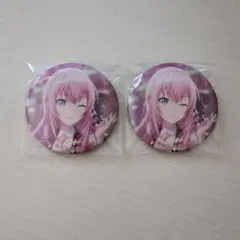 プロセカ 巡音ルカ グリッター缶バッジ 3B