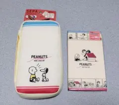 PEANUTS　スヌーピー　セパペンケース (筆箱、ポーチ)　ノート　2点セット