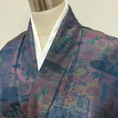 KN5138 大島紬 身丈148cm 着物 正絹