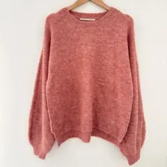 style zampa ニットセーター M レッドオレンジ　暖色　ニット