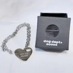 【激レア/箱付極美品】DOG DEPT ペット用 ネックレス シルバー ハートのサムネイル
