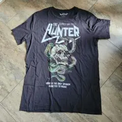 髑髏ヘビ　スカル　Skull　バンド　Tシャツ ダークグレーのサムネイル