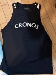 美品！CRONOS ノースリーブ タンクトップ ブラック ホワイト - メルカリ