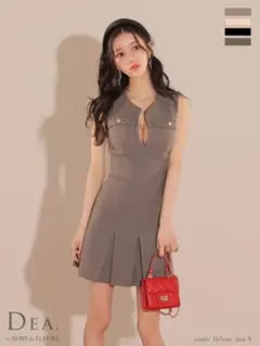 ローブドフルール キャバドレス グレー