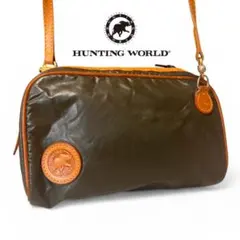 HUNTING WORLD オリーブグリーン ショルダーバッグ