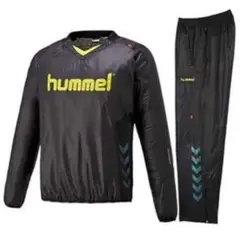 hummel ヒュンメル ウインドブレーカー 上下セット M ブラック