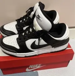 お時間限定！NIKE DUNK LOW TWIST ホワイト/ブラック　W