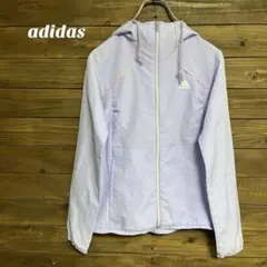 ♦︎【アディダス】adidas 薄紫 フード付きジャージ スポーツ S