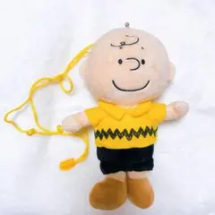 スヌーピー チャーリーブラウン ぬいぐるみがま口ポーチ ポシェット
