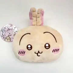 【新品】うさぎ　ちいかわ ぬいぐるみパスケース　プライズ　カラナビ、リール付