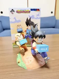 一番くじ ドラゴンボール A賞 孫悟空＆クリリン牛乳配達フィギュアのサムネイル