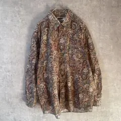 ペイズリー柄 長袖