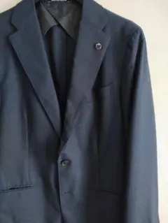 紺ブレ テーラードジャケット