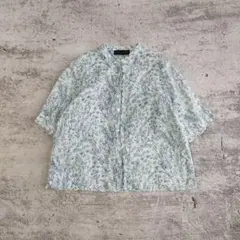 showerparty/25ss/リバティ フランダースリネン/フリルシャツ