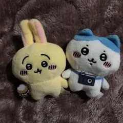 ハチワレ うさぎ ぬいぐるみ 2体セット ちいかわぬいぐるみbigガチャ