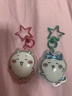ぷっくりったいキーホルダー　ちいかわ　ハチワレ