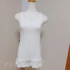 裾レース タンクトップ Mホワイト MISCH MASCHミッシュマッシュのサムネイル