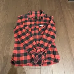 THE FLAT HEAD ネルシャツ レッド×ブラック 36