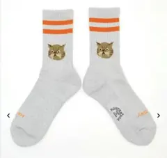 ROSTERSOX ソックス 猫 CAT ソックスRS-490 ライン入り S