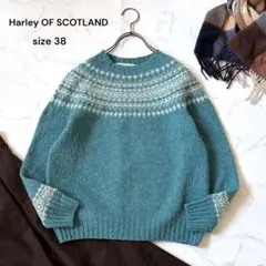 Harley OF SCOTLAND ノルディックニット ピュアウール100%