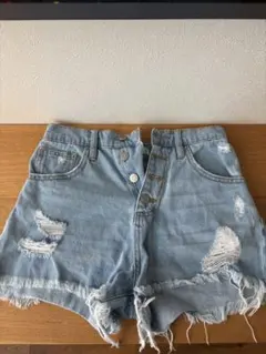 WEGO ジーンズ　ショートパンツ　Sサイズ　ダメージ