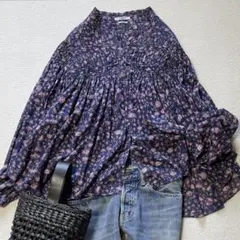 極美品 イザベルマランエトワール 花柄 ブラウス コットンボイル PLALIAのサムネイル
