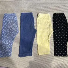 ユニクロ　七分丈レギンス100cm 4点セット