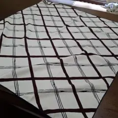 チェック柄　スカーフ　バンダナ風