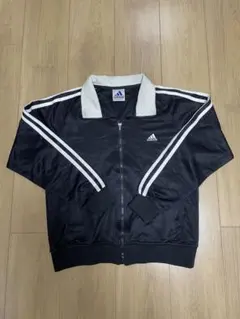 adidas 黒×白 ヴィンテージ ジャージ トラック