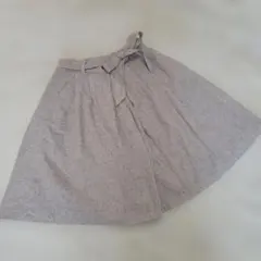 chocol raffine robe ウエストリボン付きフレアキュロット