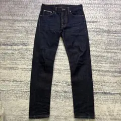 【赤耳】Nudie Jeans ダークブルー W29 L32ストレートデニム