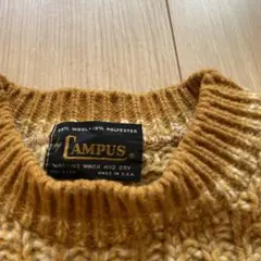 Campus ローゲージニット マスタード ヴィンテージ 60s〜70s