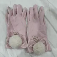 ラスト1【新品】サンリオ マイメロディ キッズ 手袋 5本指 ピンク