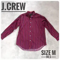 古着　J.Crew ジェイクルー　長袖 ストライプシャツ　Mサイズ　90,s