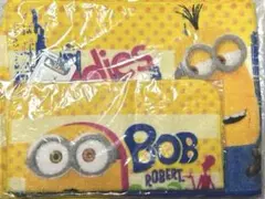 【新品】ミニオン　タオル　ハンカチ　ミニオンズタオル2枚セット黄色