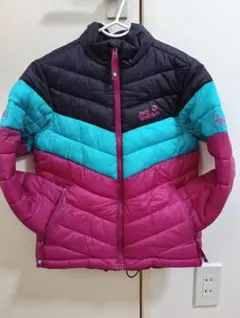 ダウンジャケット　ピンク　130㎝　ジャックウルフスキン