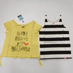 ROXY ロキシー 重ね着 Tシャツ タンクトップ付 110ｃｍ キッズ134