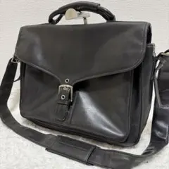 【美品】COACH コーチ ビジネスバッグ2way A4収納可 ショルダー 本革