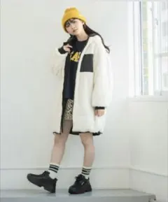 レピピアルマリオ　リバーシブルダウンジャケット　裏ボア　2着分楽しめる！