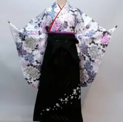 振袖 袴 着付け フルセット 牡丹柄 着物 卒業式