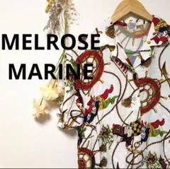 MELROSE MARINE メルローズ マリン 総柄 シャツ トップス レトロのサムネイル