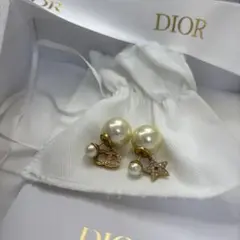 Dior ディオール Tribales ピアス メタル・レジンパール・クリスタル