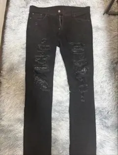 オ*イ様 【極美品】mnmlミニマル　ダメージ加工スキニーデニムジーンズ