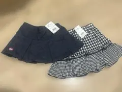 【新品】ミキハウス　ホットビスケッツ フリルスカート セット 90、100