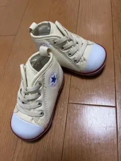 コンバース 12㎝　ベビー　ハイカットスニーカー クリーム　白