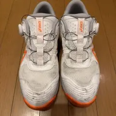 ASICS 安全靴 BOA 22.5㎝ホワイト オレンジ - メルカリ