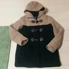 送料無料⭐ロデオクラウンズ　バイカラー　ダッフルコート　1.S⭐RODEO黒茶