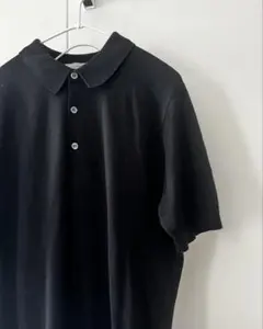 JOHN SMEDLEY 半袖 ニット ポロシャツ POLO SHIRT 黒 M