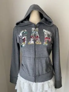 GAP ロゴパーカー y2k平成ギャル フェアリーグランジ ジップ　グレーのサムネイル